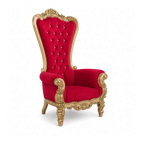Royal Maharaja Chair Red Leatherette – Lakdi.com - Furniture ...