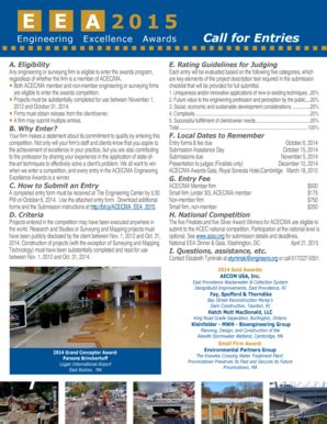Fillable Online acecma Entry form - American Council of Engineering ...