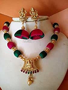 Buy Green Gold Plated Traditional Jewellery Set at Amazon.in