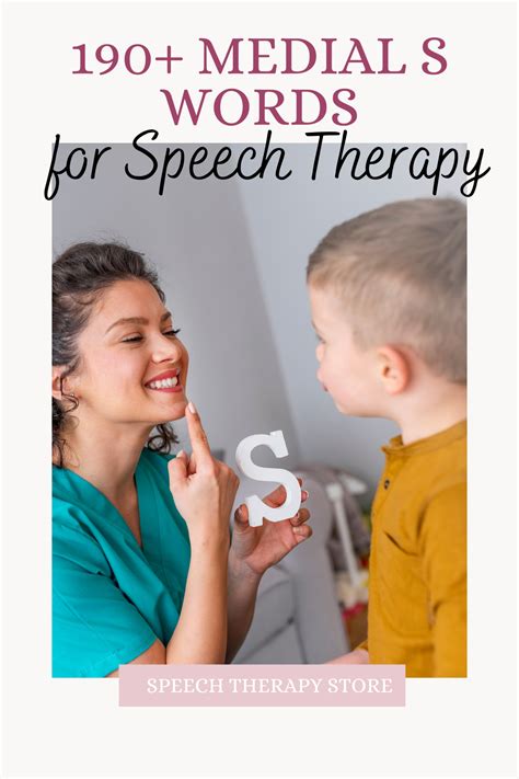 190+ Medial S Words Speech Therapy {Articulation Lists} - Speech ...