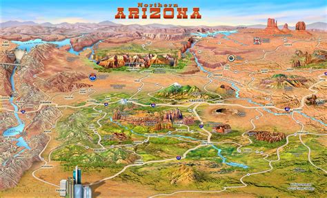 Map Of Arizona Landmarks