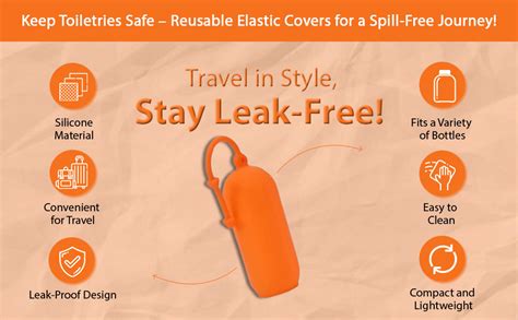 INOVERA (LABEL) 4 Pieces Travel Bottle Toiletry Bag Covers - Leak Proof ...