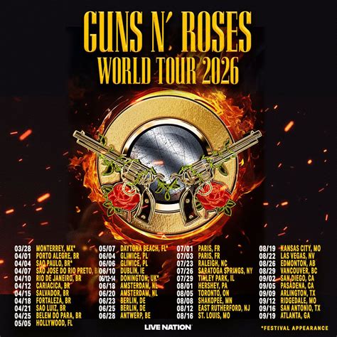 Guns N Roses & Public Enemy, Carter Finley Stadium, Raleigh, 22 July 2026