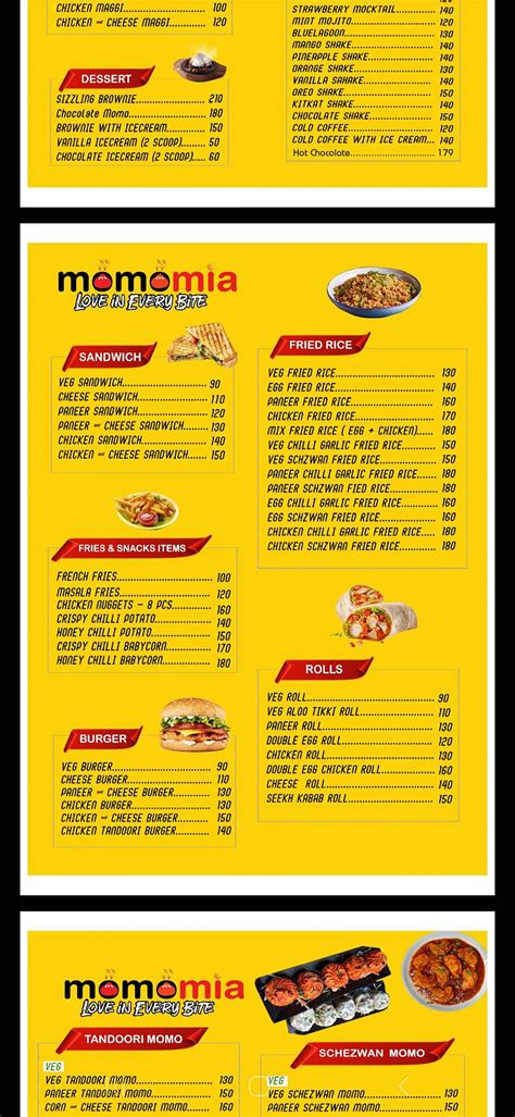 Menu at Momomia - Love In Every Bite, Jamui