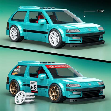 LEGO-concurrent Mattel lanceert twee nieuwe Hot Wheels-sets: Honda S2000 en Civic EF · BrickTastic