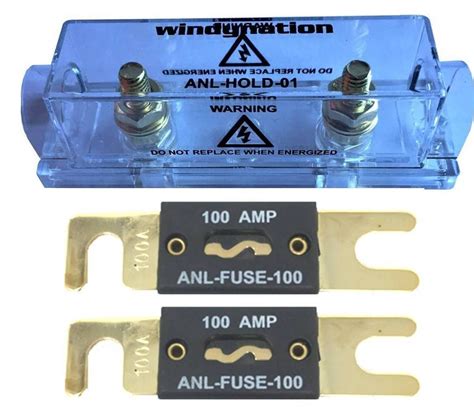 WindyNation ANL Fuse Holder + ANL Fuse (2pcs 100A Fuse) : Amazon.in ...
