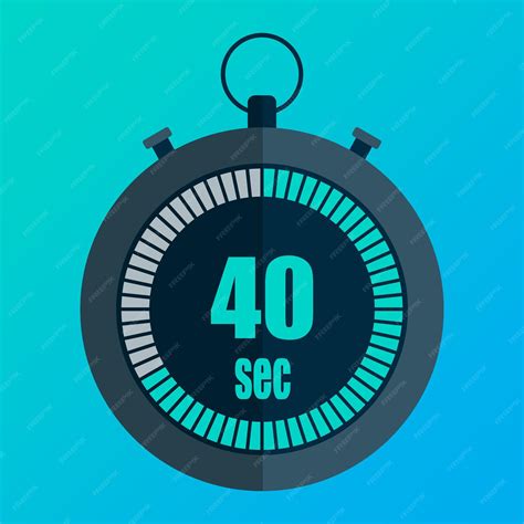 Premium Vector | 40 second timer Blue gradient background Digital ...
