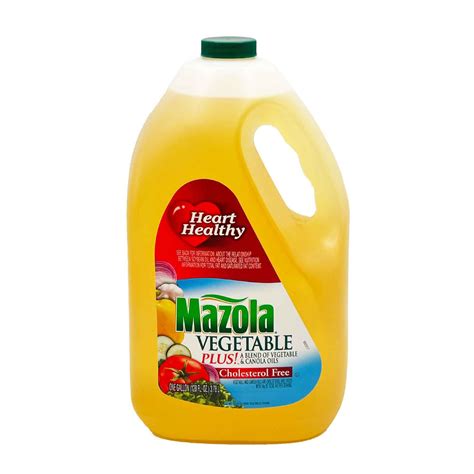 Mazola Vegetable Plus! Vegetable & Canola Oil Cholesterol Free - 128 FL Oz