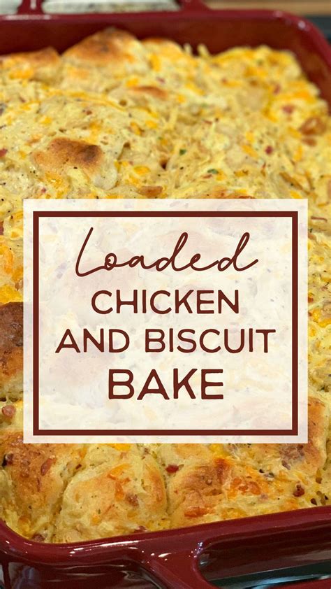 Loaded Chicken and Biscuit Bake - The Cookin Chicks | Biscuit recipes ...