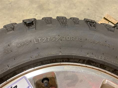 SET OF 4 WRANGLER GOODYEAR LT 275/70 R18 M+S ALL SEASON VEHICLE ...