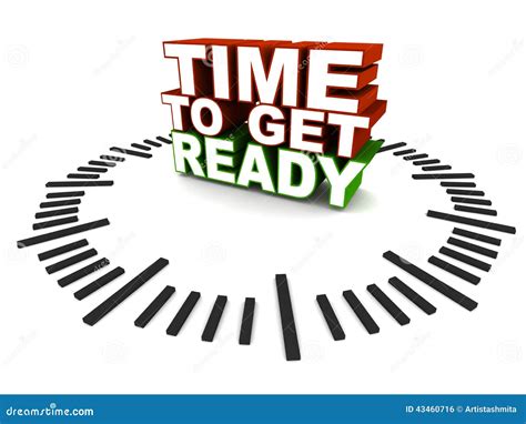 Time To Get Ready Stock Illustration - Image: 43460716