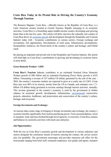 Economy of Costa Rica 的图像结果