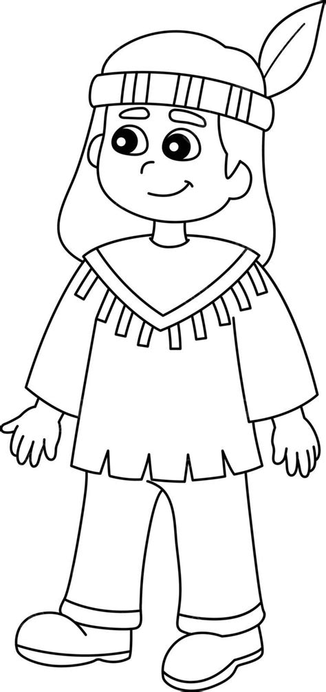 Pilgrims And Indians Coloring Pages For Kids