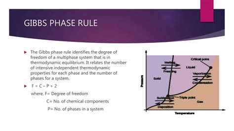 Phase rule and it's applications | PPTX