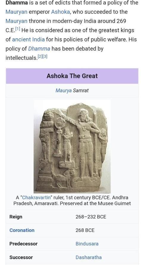 importance of Ashoka dhamma - Brainly.in