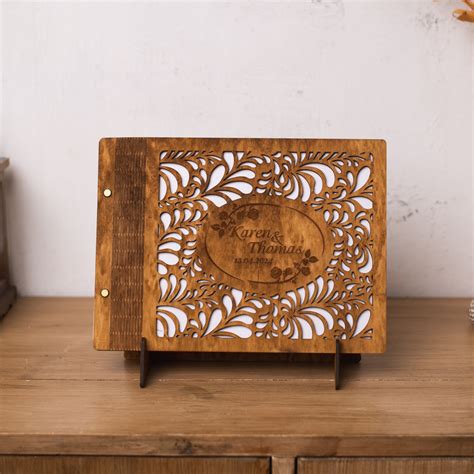 Personalized Wedding Guest Book, Wooden Wedding Guest Book, Custom ...
