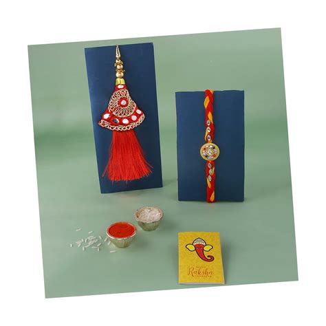 CraftVatika Rakhi Set for Brother and Bhabhi, Bhaiya Bhabhi Rakhi Set ...