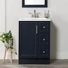 Project Source Davies 24-in Navy Blue Single Sink Bathroom Vanity with ...