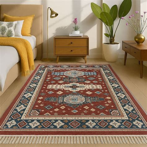 Buy LUXE HOME Killim Print Carpet - 182x121cm from Luxe Home at just ...