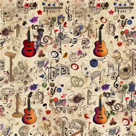 Music Themed Wallpaper for Walls - Magic Decor