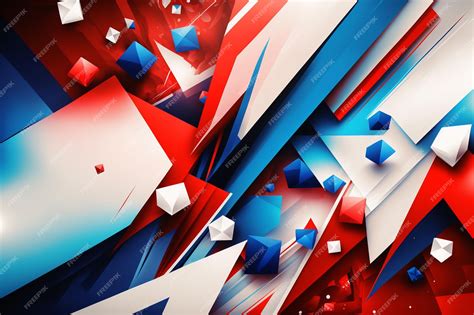 Premium Photo | Abstract red white and blue background for independence day