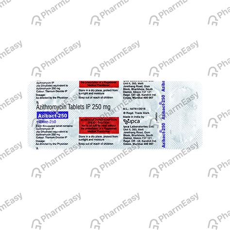 Azibact 250 MG Tablet (10): Uses, Side Effects, Price & Dosage | PharmEasy