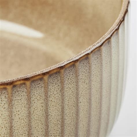 Buy Cerradura Sombre Stoneware Ribbed Cereal Bowl - 600ml from Home ...