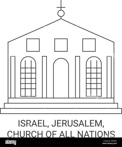 The garden of gethsemane, jerusalem Stock Vector Images - Alamy