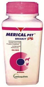 Vetoquinol MERICAL PET DS BRISKIT 60 TABS Pet Health Supplements Price ...