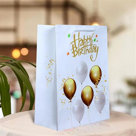 Prakruthi Pulp Art Birthday Gift Paper Bag 8"X10.5"X4" Balloon Design ...