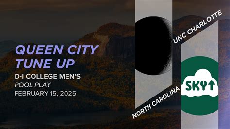 North Carolina vs. UNC Charlotte (Men's Pool Play) - 2025 Queen City ...