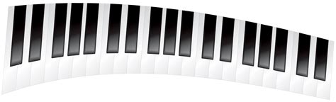 Piano Keys Clip Art Black And White
