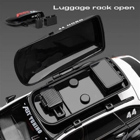 Audi RS6 Avant with Roof Rack White Grey 1:24 Scale Die-cast Pull Back ...
