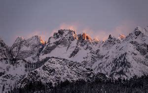 Wallpaper mountain, slope, snow, winter, relief hd, picture, image