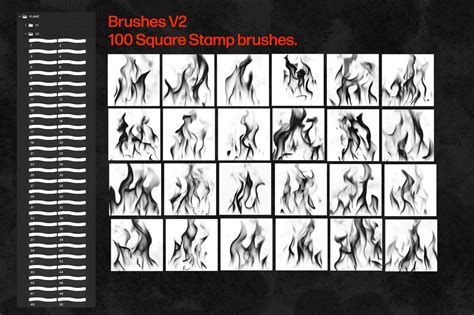 Flame Brush | Brushes ~ Creative Market