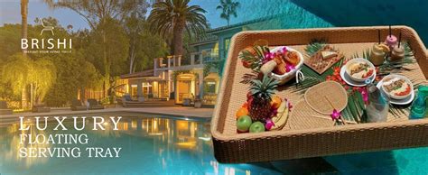 BRISHI Luxury Floating Serving Tray | Swimming Pool Floats for Adults ...