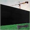 ColourTree 5-ft H x 12-ft W Black HDPE Fence Screen in the Chain Link ...