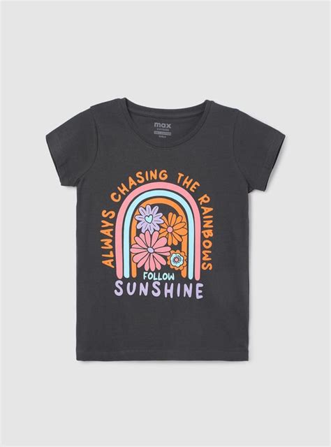 Buy Girls Graphic Print T-shirt Online at just Rs. 169.0 ...