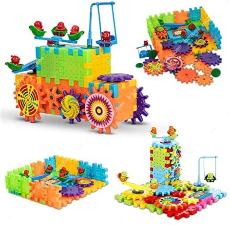 Toyfinity New-Battery Operated 81pcs Rotating Building Blocks with ...