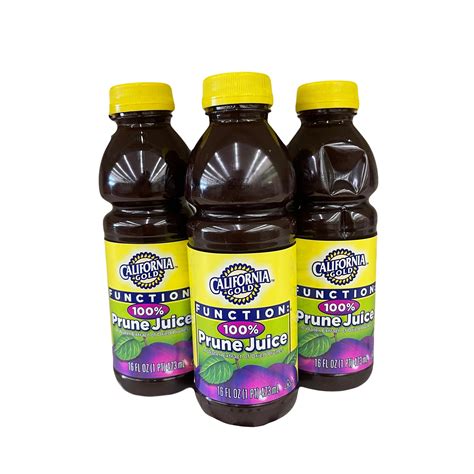 Amazon.com : Prune Juice- Constipation Relief- Fiber 16 Fl Oz Bottle (Pack of 3) : Grocery ...