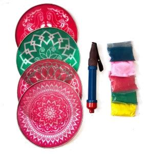 KHUSHA CREATIONS KCD-91 Rangoli Stencil Price in India - Buy KHUSHA ...