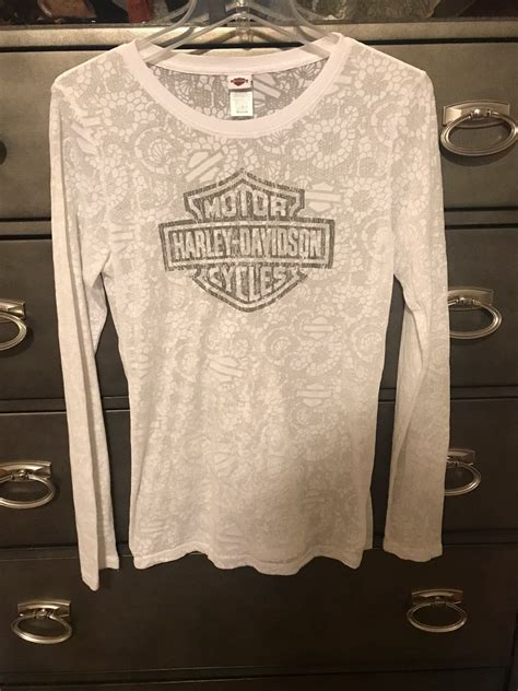 Ladies Harley Davidson Long Sleeve Tee | Harley davidson t shirts ...