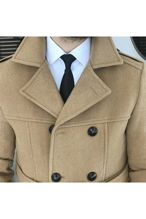 Arctic Camel Winter Woolen Double Breasted Men's Over Coat by ITALIAN ...