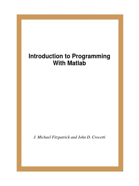 Image result for MATLAB Programming PDF