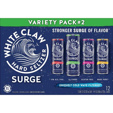 White Claw Surge Variety Pack 2 12pk Cans - Shop Malt beverages ...