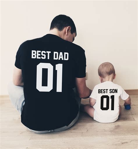 Best Dad Best Son Shirts Dad and Son Matching T-Sh... – Grandado