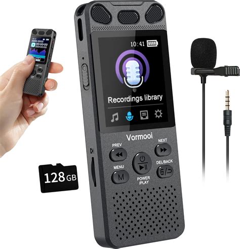 Amazon.com: 64GB Digital Voice Recorder with Playback: Voice Activated ...