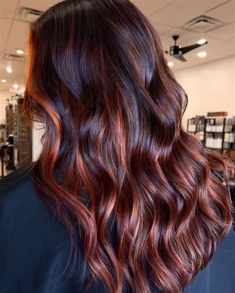 10 Black Hair With Copper Highlights Looks To Match The Season