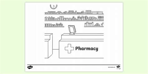 Pharmacy Colouring Sheet | Colouring Sheets (teacher made)