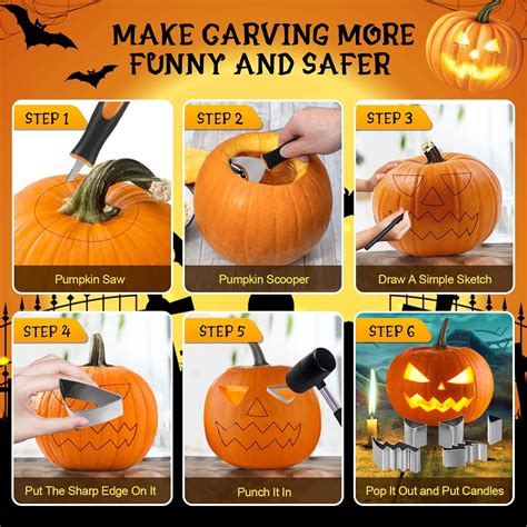 Buy Halloween Pumpkin Carving Kit, 21PCS Halloween Pumpkin Carving ...
